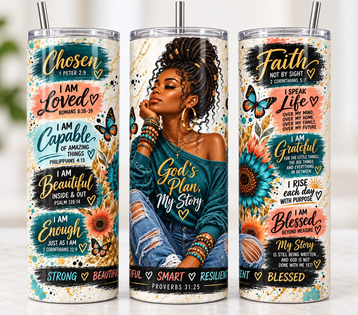 20 oz Faith Affirmation Sublimation Tumbler