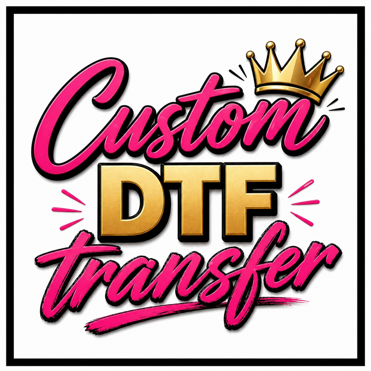 Custom Single DTF Transfer Sheet
