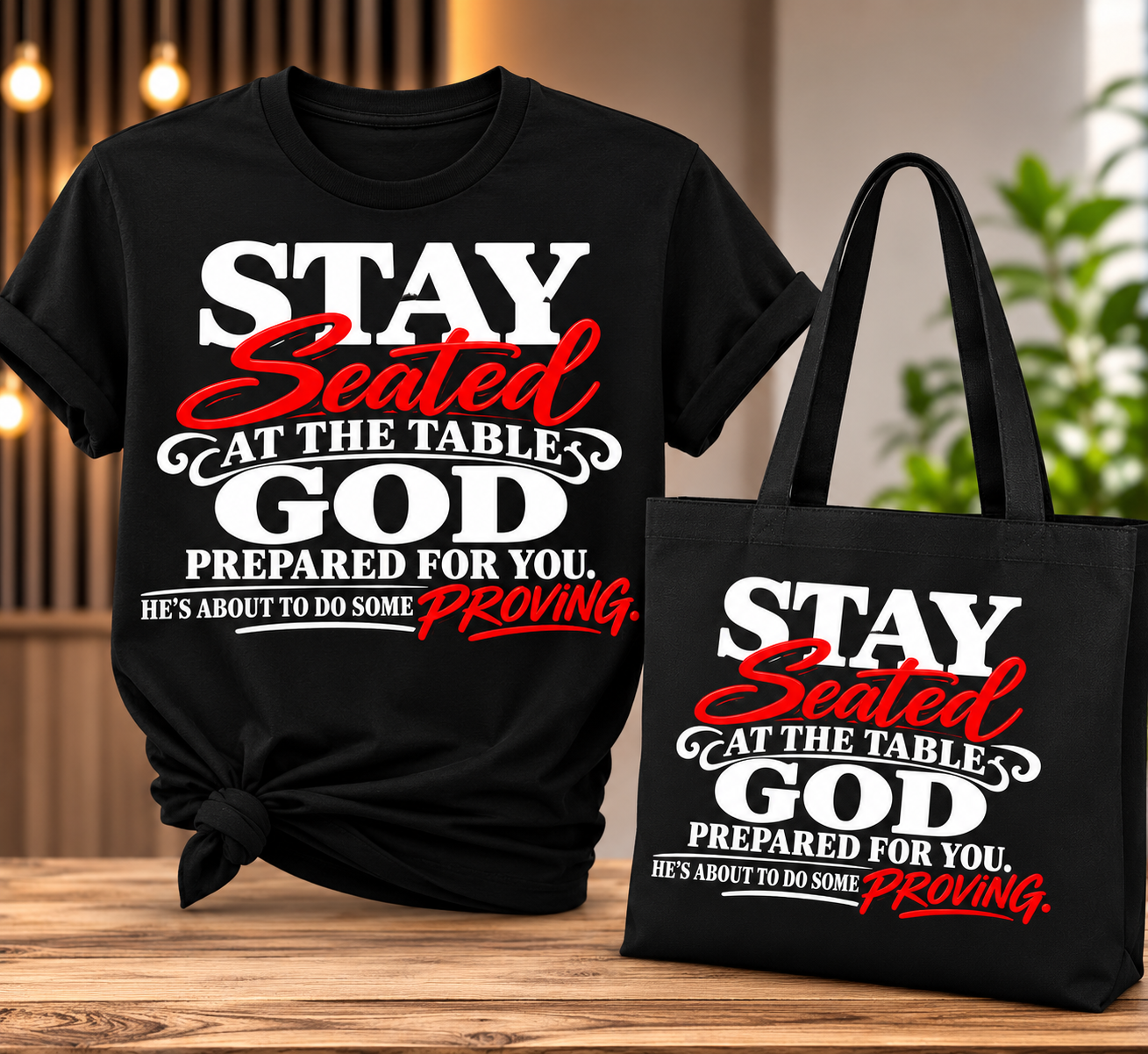 “STAY Seated AT THE TABLE GOD PREPARED DIGITAL PRODUCT ONLY