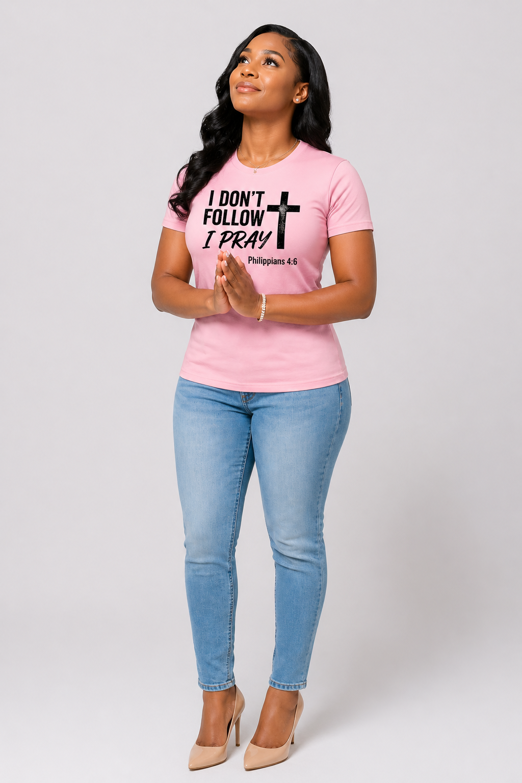 I don't follow I pray screen print