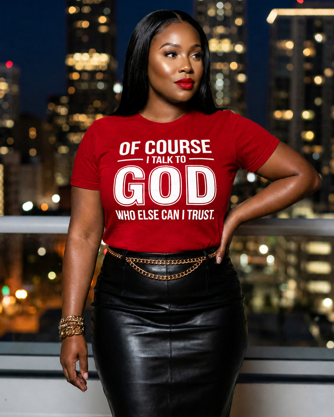 Of Course I Talk To God- Screen Print Transfer