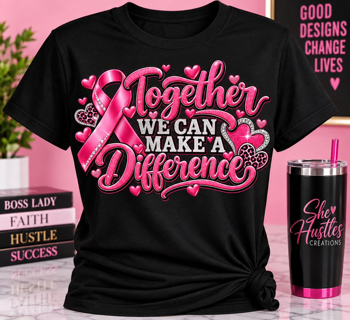 Together We Can Make a Difference T-Shirt 💗