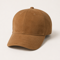 Brown Suede Baseball Cap