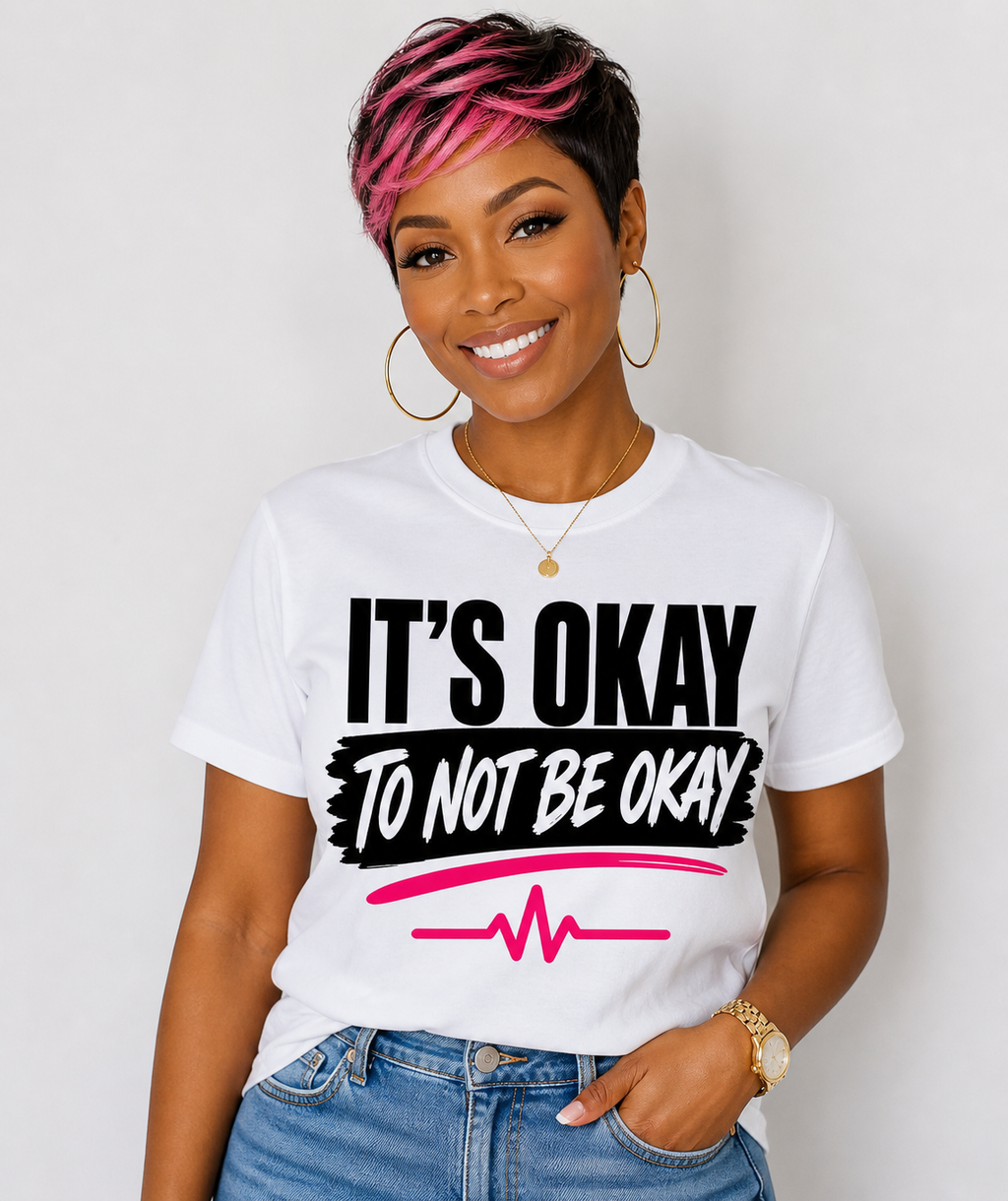 It's okay to not be okay - Mental Health Awareness print 11x11