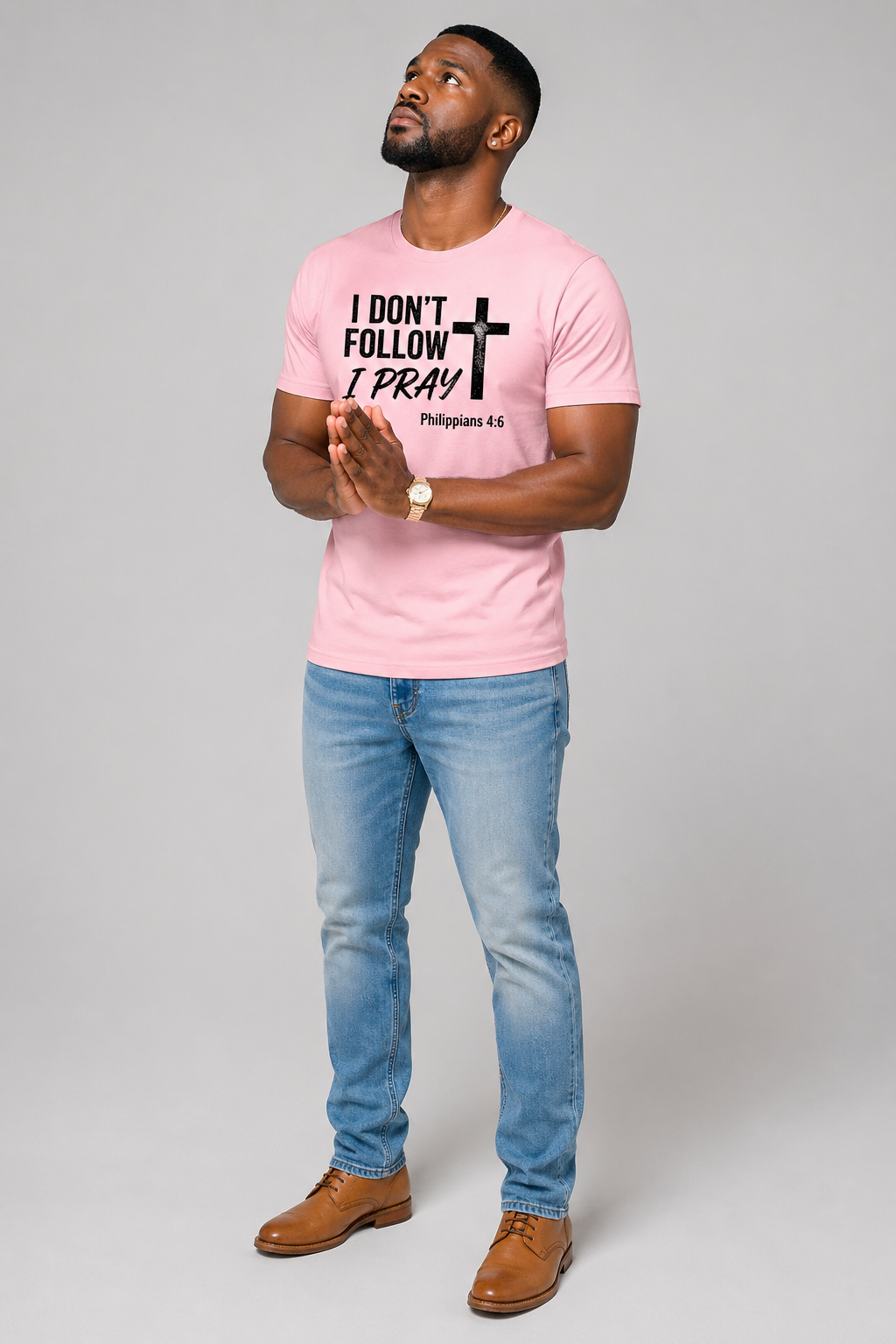 I don't follow I pray screen print