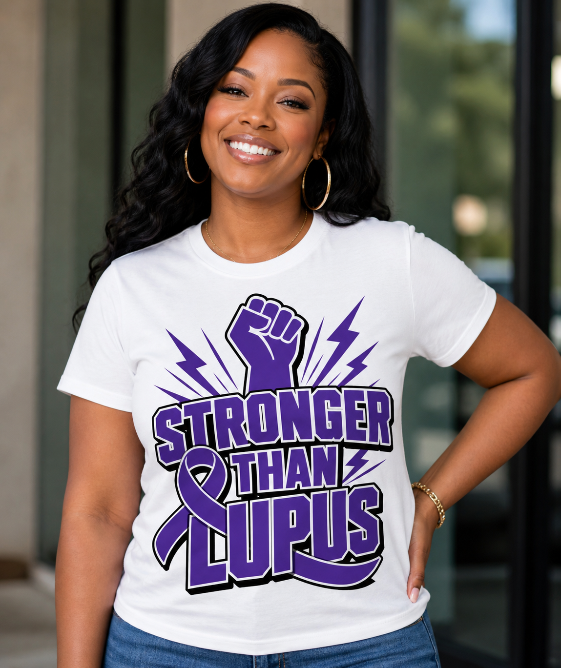 STRONGER THAN LUPUS” DTF PRINT