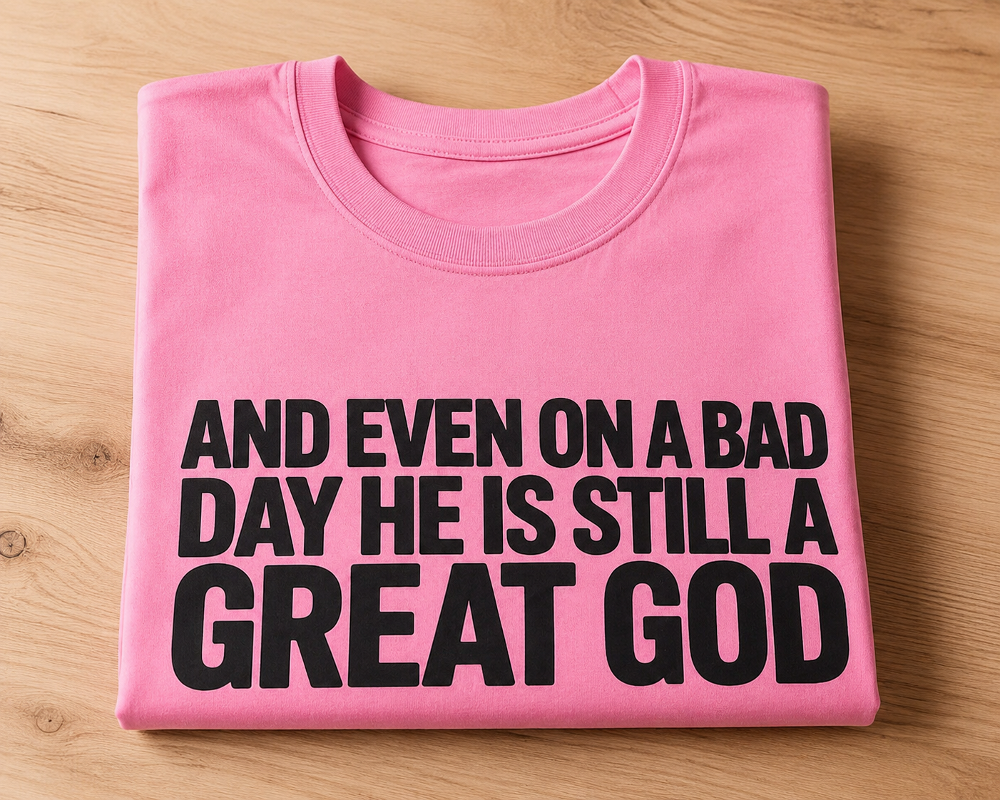 And Even On a Bad Day He Is Still a Great God – Screen Print Transfer