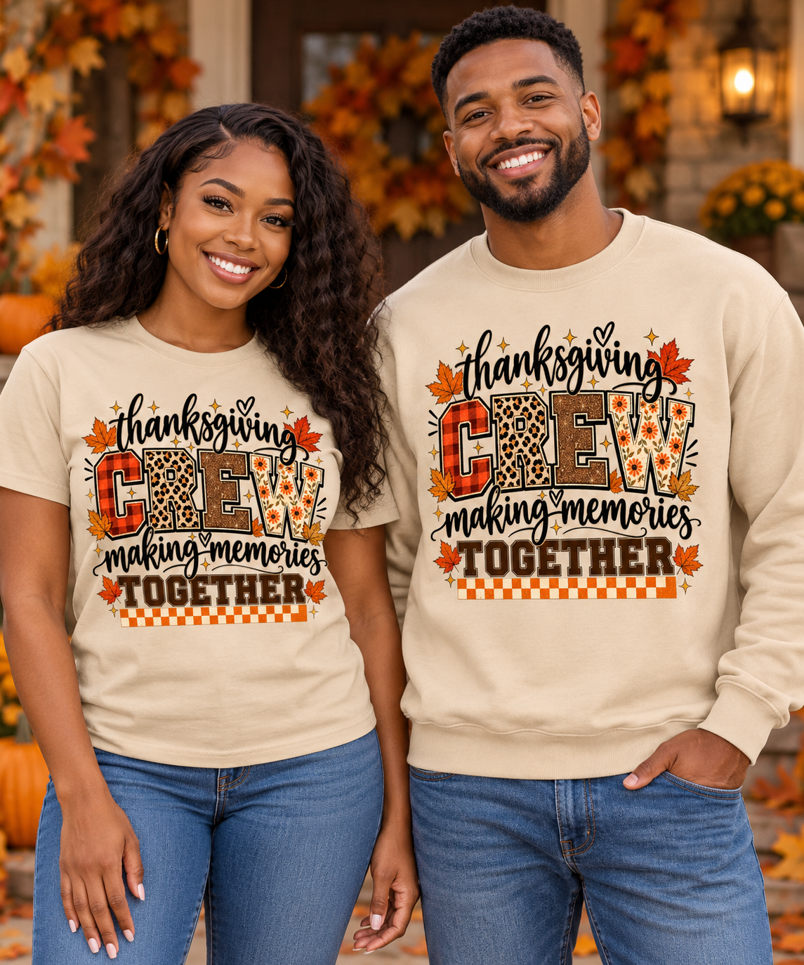 Thanksgiving Crew Making Memories Together DTF Print