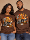 Fall Vibes Thankful Grateful Blessed DTF Print