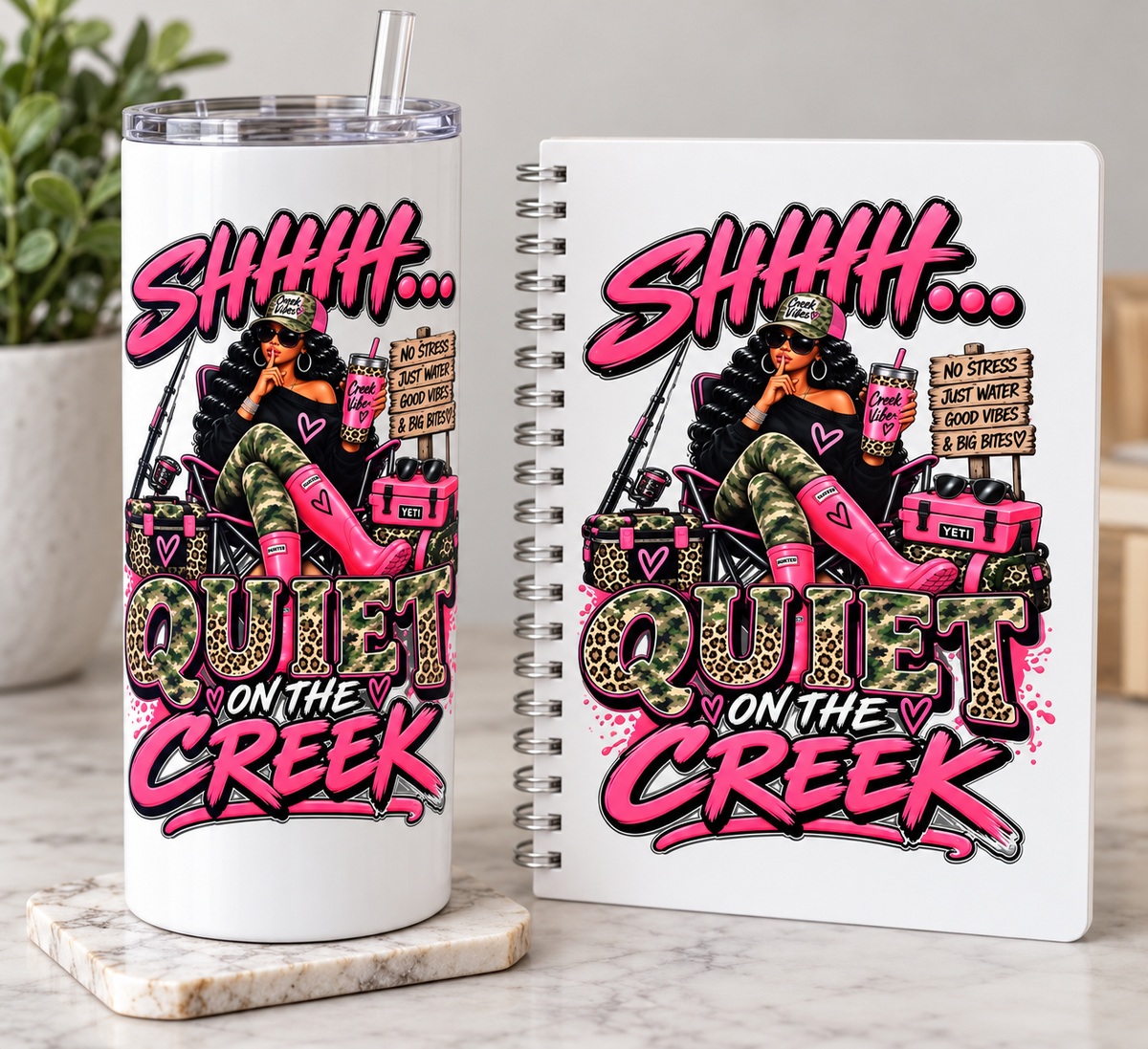 Shhhh Quiet on the Creek UVDTF Sticker