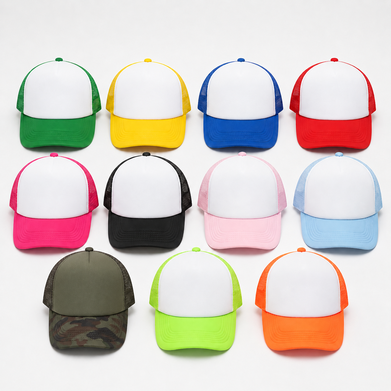 Trucker Hats with Blank Front Panel