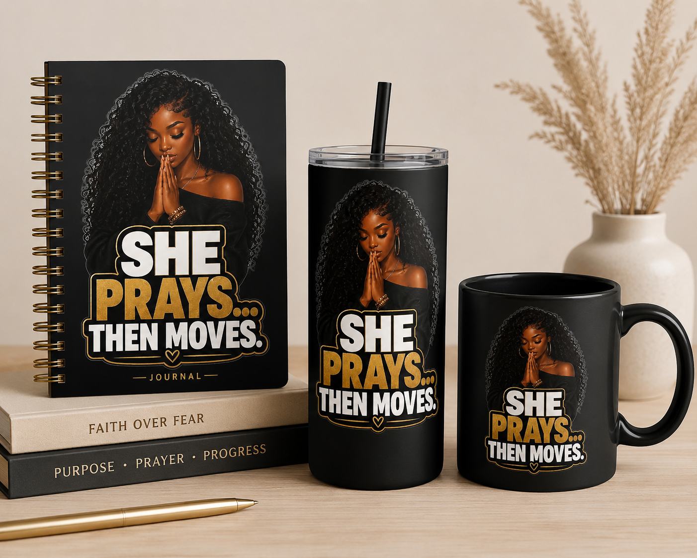 SHE PRAYS THEN MOVE (UVDTF)