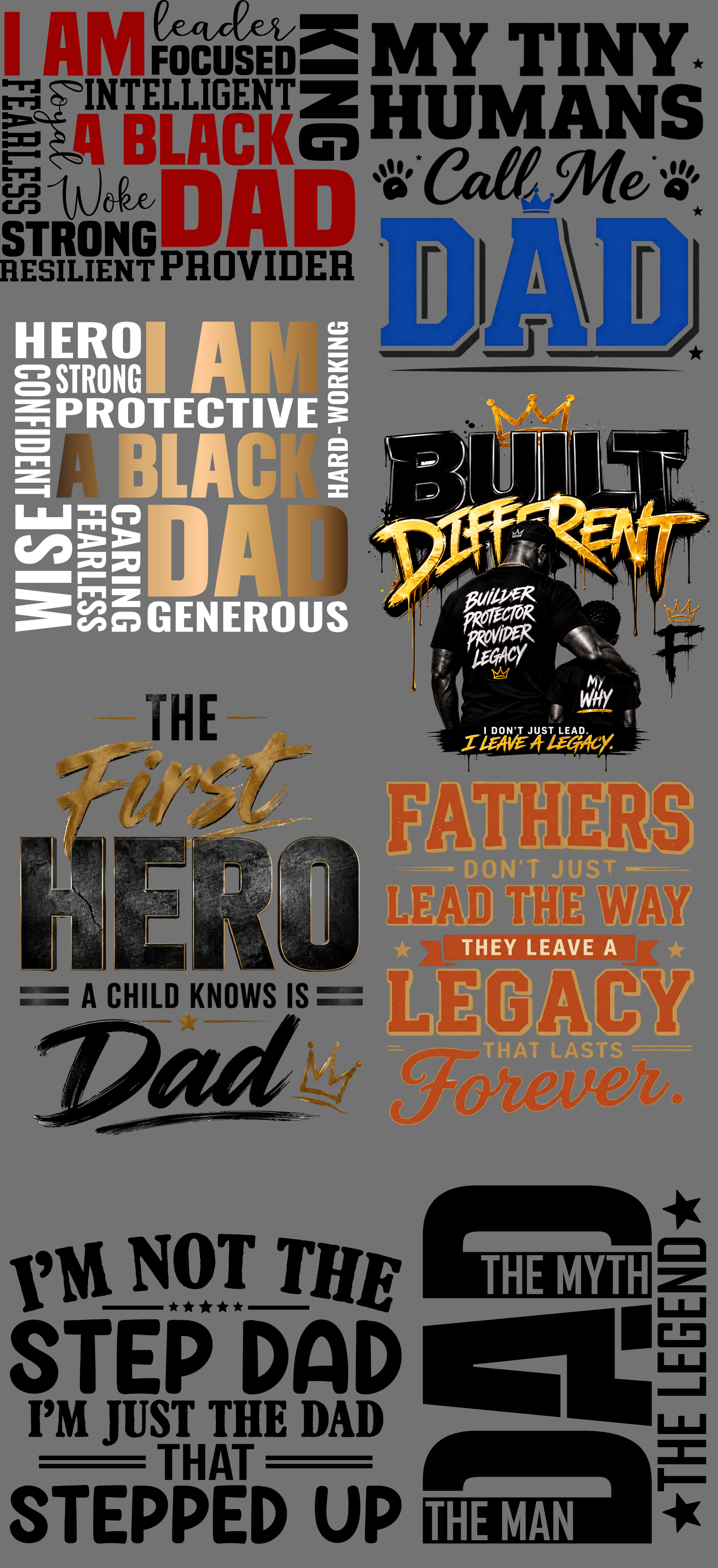22x48 Fathers Day Gang sheet