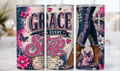 Grace In Every Step sublimation print- Pink