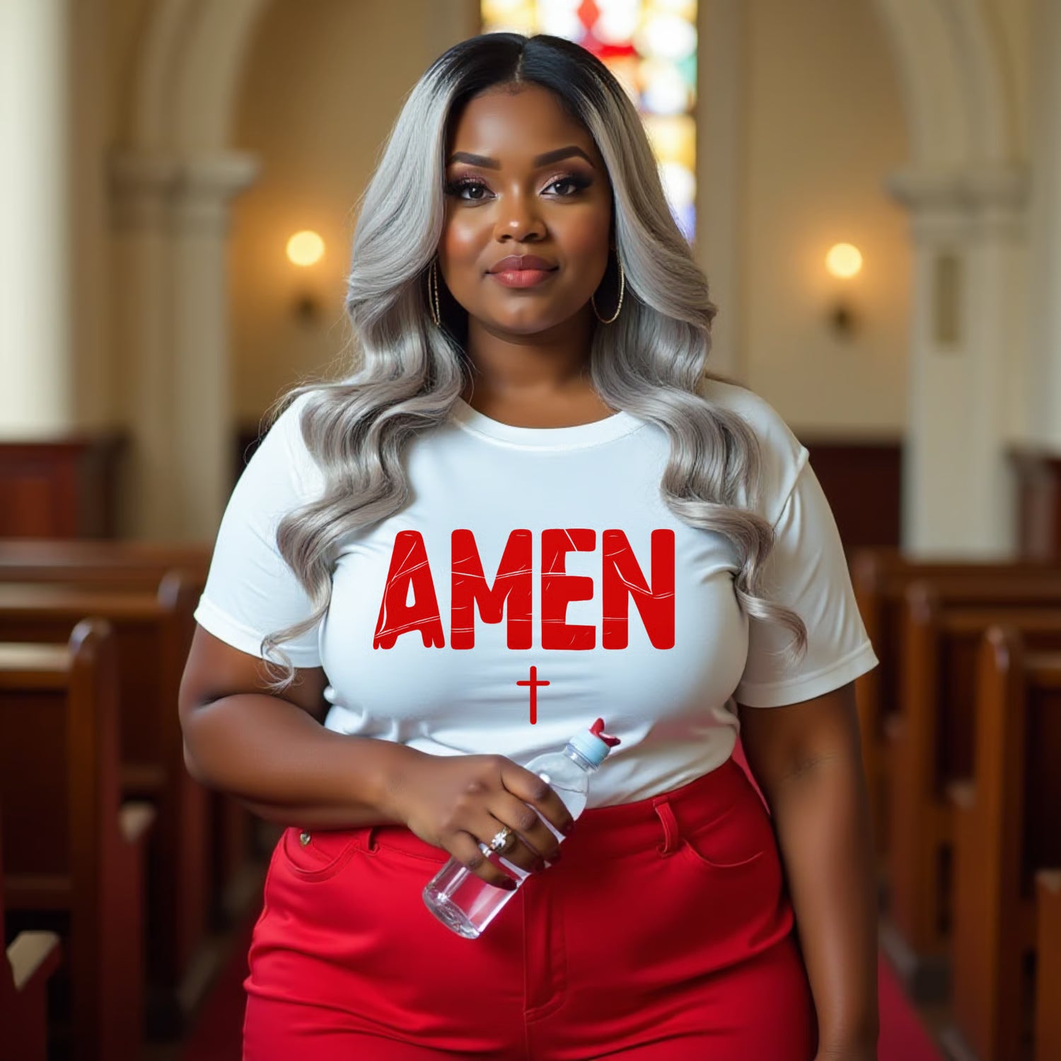 Amen with Cross - DTF prints